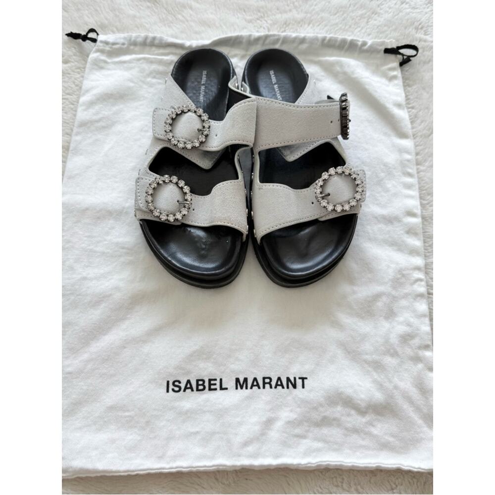 Isabel Marant women suede sandals with crystals size 36 EU Authentic